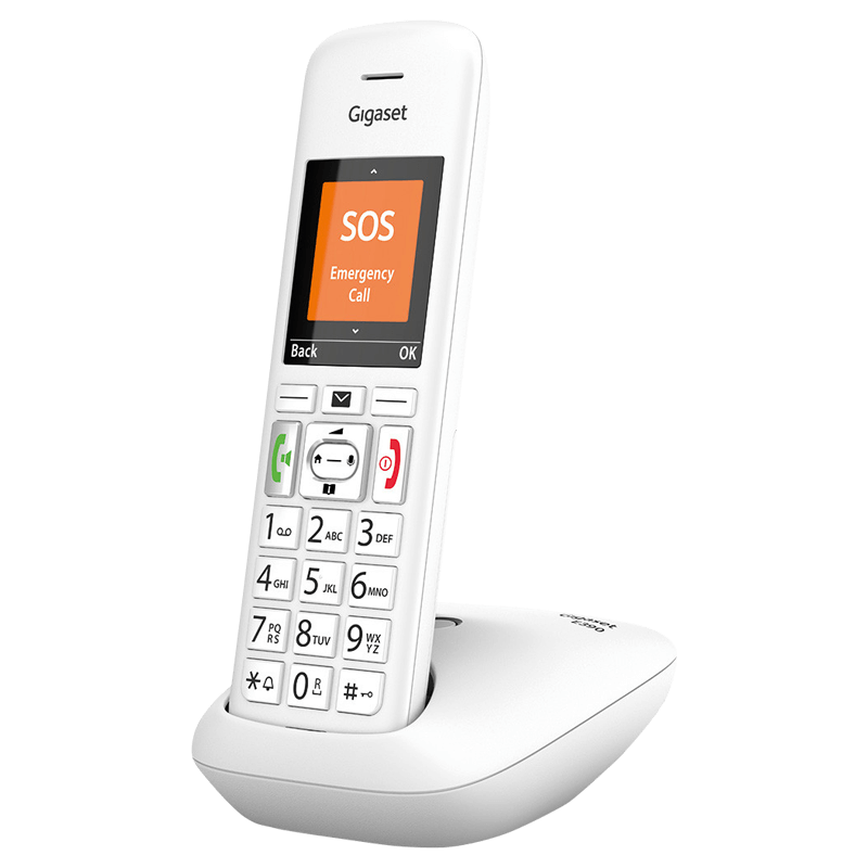 Cordless DECT phone Gigaset E390 - white | RepairPC