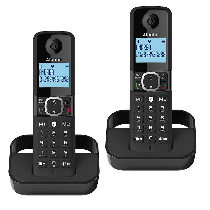 Cordless DECT phone Alcatel F860 DUO - black | RepairPC