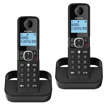 Cordless DECT phone Alcatel F860 DUO - black | RepairPC