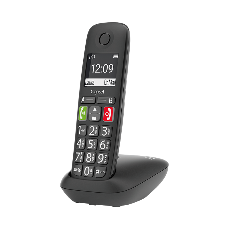 Cordless DECT phone Gigaset E290 - black | RepairPC