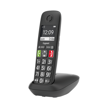 Безжичен DECT телефон Gigaset E290 - черен | RepairPC