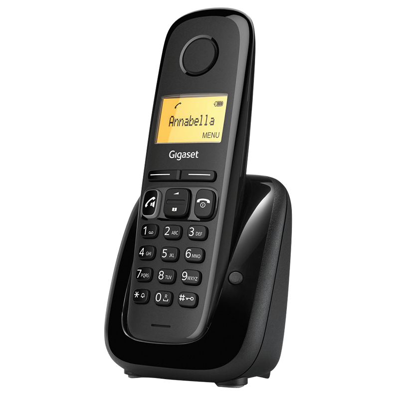 Безжичен DECT телефон Gigaset A280 - черен | RepairPC