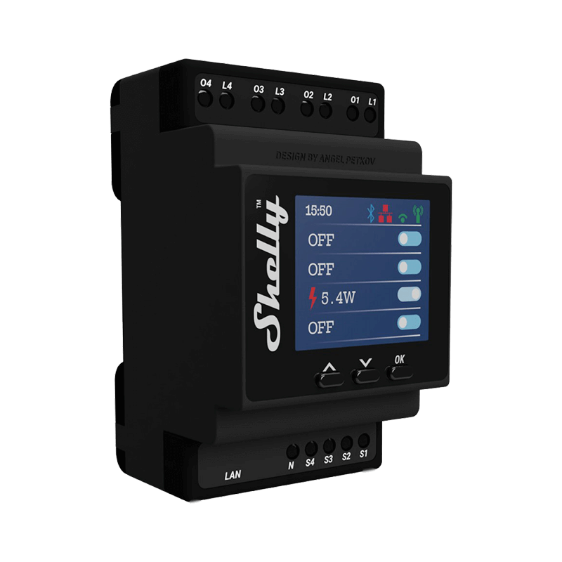 Quad Wi-Fi relay Shelly Pro 4PM | RepairPC
