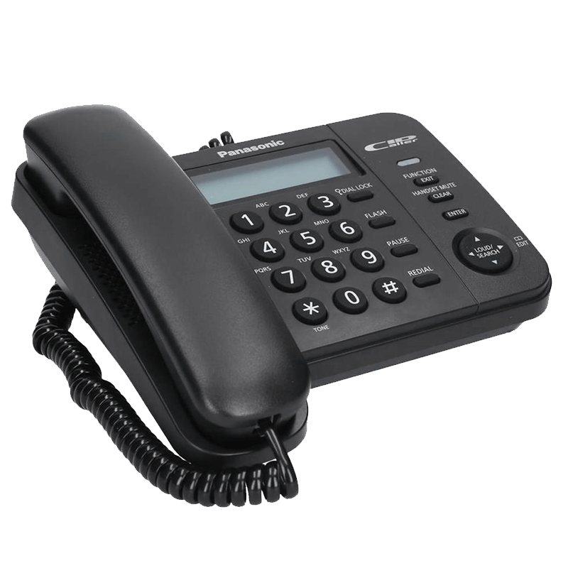 Corded phone Panasonic KX-TS560FXB - black | RepairPC