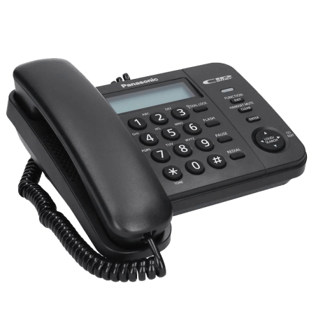 Стационарен телефон Panasonic KX-TS560FXB - черен | RepairPC