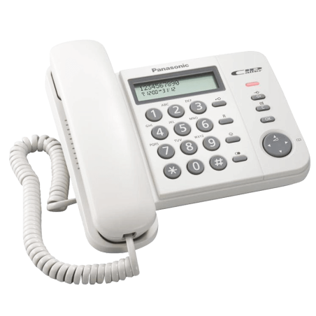 Стационарен телефон Panasonic KX-TS560FXW - бял | RepairPC