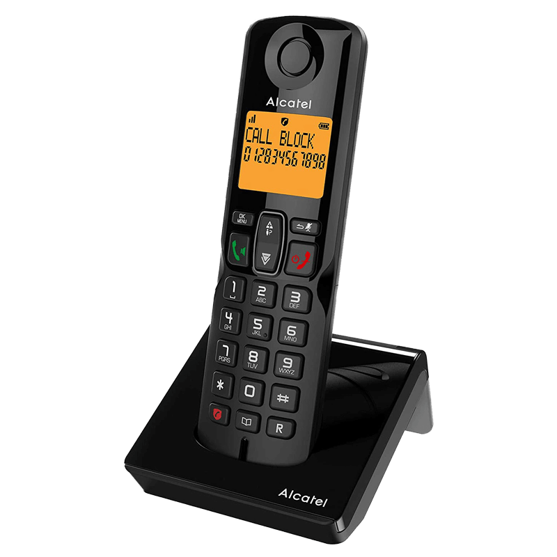 Cordless DECT phone Alcatel S280 EWE - black | RepairPC