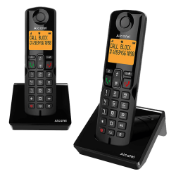 Cordless DECT phone Alcatel S280 EWE DUO - black | RepairPC