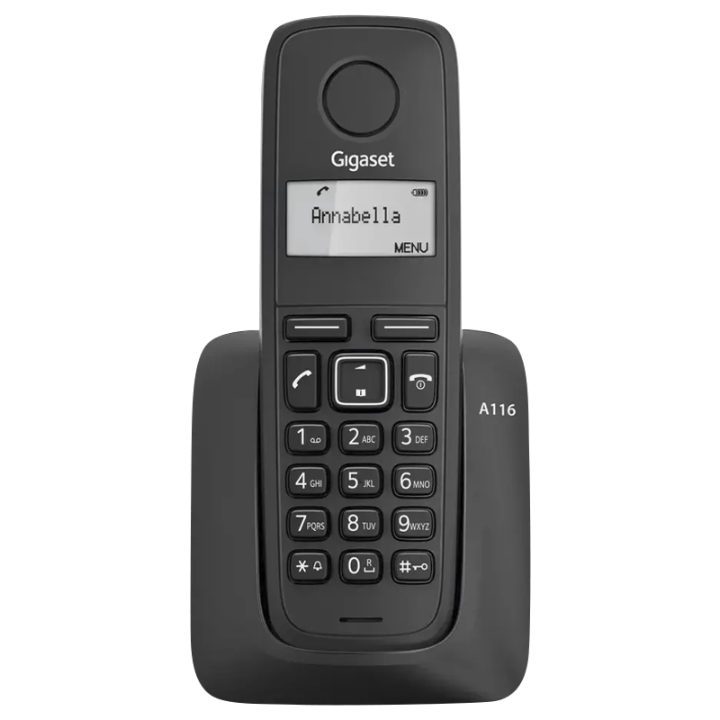 Cordless DECT phone Gigaset A116 - black | RepairPC