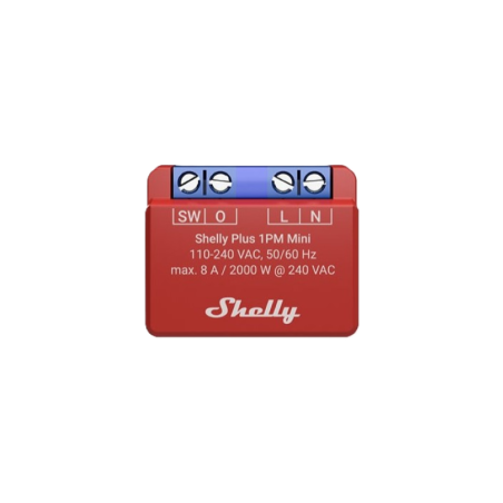 Единично Wi-Fi реле Shelly PLUS 1PM Mini 1 x On/Off 8A | RepairPC