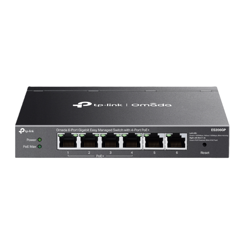 Switch TP-Link ES206GP Omada 6 port (4 x POE+) | RepairPC