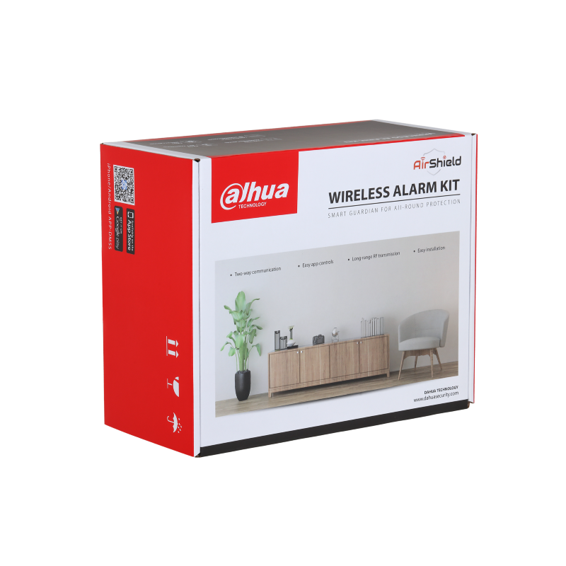 Wireless alarm system kit Dahua ART-ARC3800H-03-W2-B WiFi - black | RepairPC