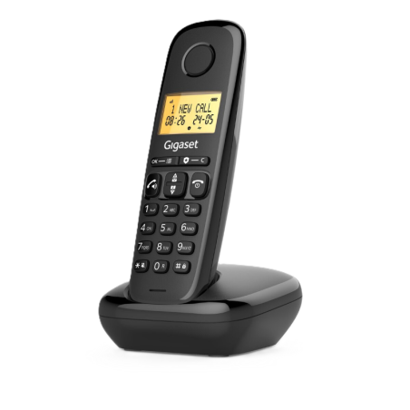 Безжичен DECT телефон Gigaset BASIC 100 - черен | RepairPC