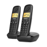 Безжичен DECT телефон Gigaset BASIC 100 DUO - черен | RepairPC