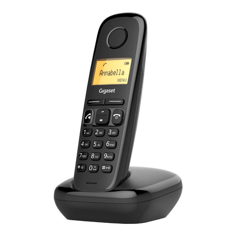 Безжичен DECT телефон Gigaset A270 - черен | RepairPC